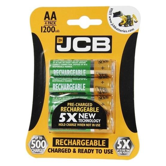 JCB RTU NiMH AA/R06, min.1200mAh, prednabitá, blister 4 ks (4 Stk., AA, 1200 mAh) (JCB-HR61300RC)