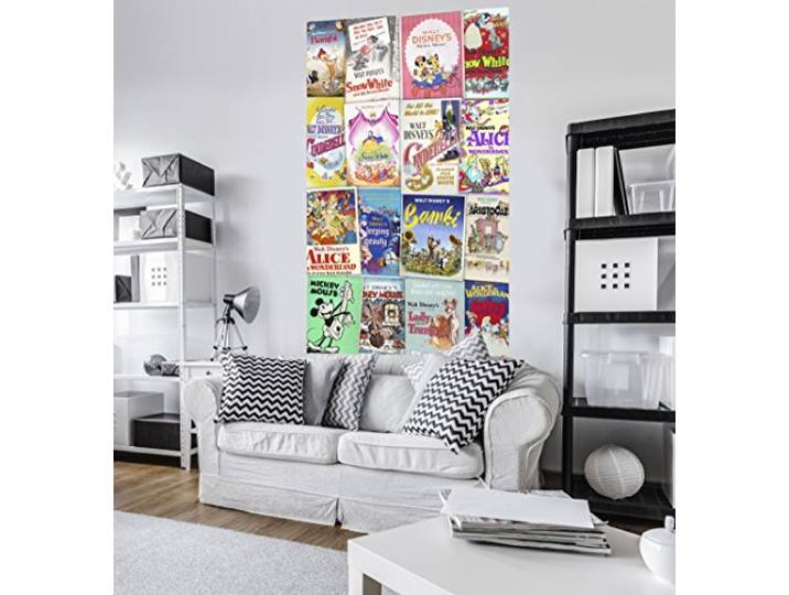 KOMAR Vlies Panel Disney Movie Posters Retro Girls