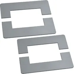 Hager Wand-Blende Stahl DABA 50x80mm weißalu