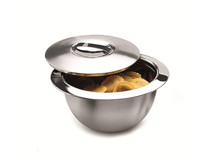 Weis 24037 Edelstahl Thermo Küchenschüssel Schüssel mit Deckel 37,5cm 7 Liter