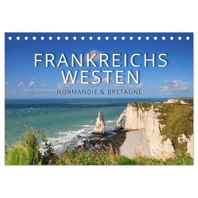 Frankreichs Westen – Normandie und Bretagne (Tischkalender 2027 DIN A5 quer), CALVENDO Monatskalender