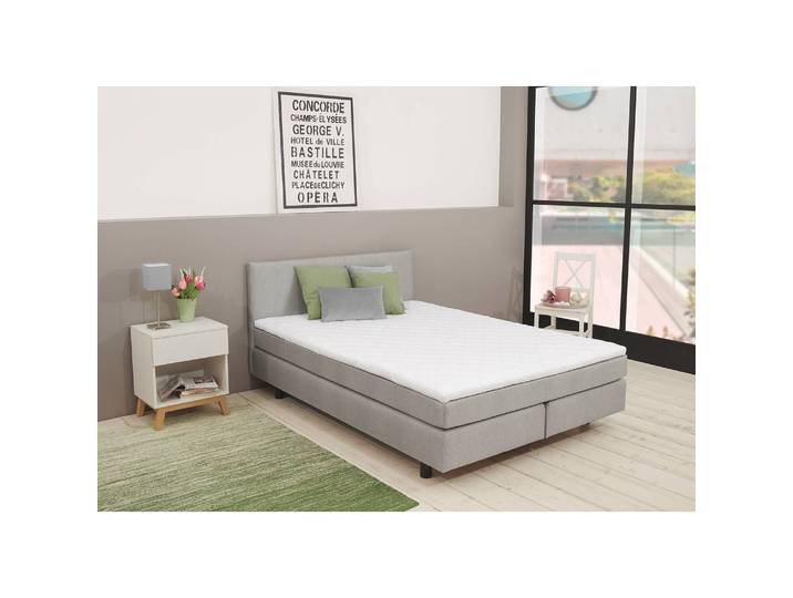 Boxbett Boyceville 140 x 200cm Grau/Hellgrau