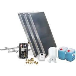 Solar-Paket Brauchwasser 3x AMP 2.0 Flachkollektor 6,03 qm Schrägdachmontage