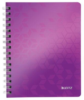 LEITZ Notizbuch WOW 4641, DIN A5, kariert, violett