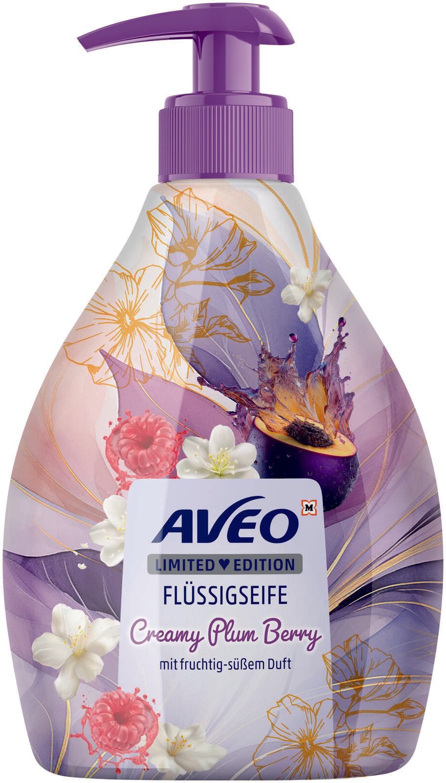 AVEO Creamy Plum Berry Flüssigseife 500 ml 3012221
