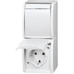 ABB 2CKA002084A0714 Schutzkontakt-Steckdose IP44 Weiß, Reinweiß (RAL 9010)