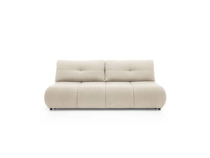 BETTSOFA CORSO Beige Bucle-Stoff mit Schlaffunktion