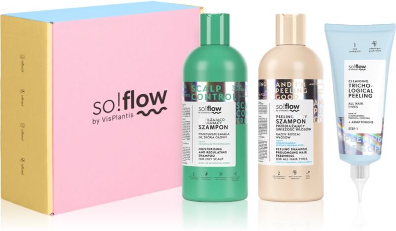 so!flow Scalp Detox & Deep Cleansing Set coffret cadeau pour cuir chevelu gras