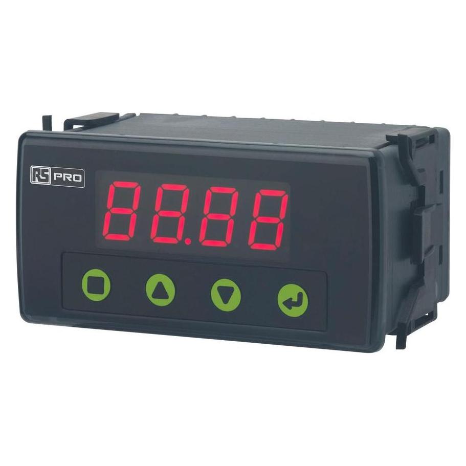 RS PRO 7-Segment-Anzeige Prozessanzeige für Strom, Widerstandsthermometer, Thermoelement, Spannung H (2333535)