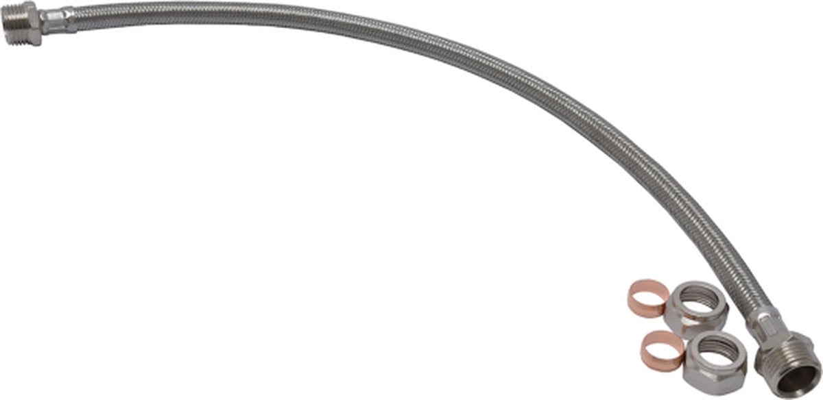 Flexibele PEX Knelverbinding Slang 15mm x 15mm DN8 30cm