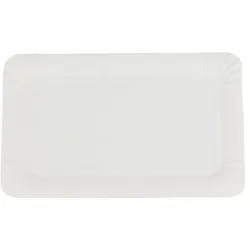 DayBays 4000 Stk. Pappteller 17x24 cm rechteckig weiß ohne Beschichtung