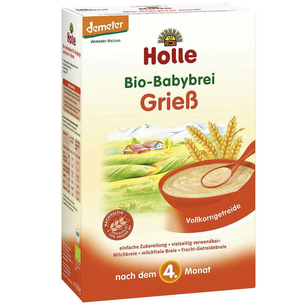 Holle Bio Babybrei Grieß 250 g Brei