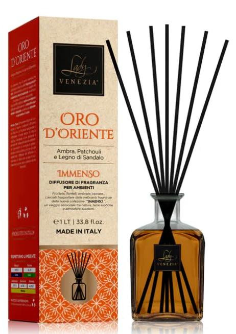 Dripio Ruimtediffuser met stokjes Oriëntaals Goud 1 liter