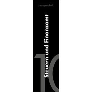 europrotokoll Rückenschilder Steuern & Finanzamt, 53 x 186 mm, Einsteckschild, 10 Stück