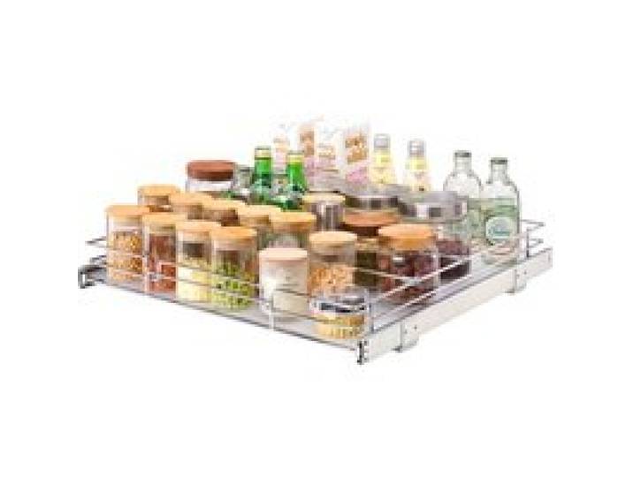 VEVOR ausziehbares Gewürzregal 537x533x85 mm Spülschrankregal Küchenschrank, Schiebeschublade Waschbecken Gewürzregal Schrank Organizer Unterschrankregal 567x563x185 mm (Einbaumaße)
