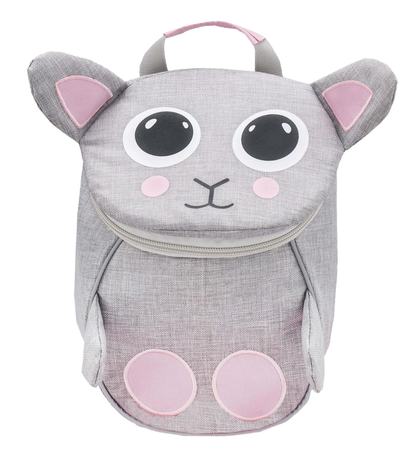 BELMIL® Kindergartenrucksack Mini Animals MS Mouse 18,0 x 11,0 x 25,0 cm grau 4,0 l 30515-01