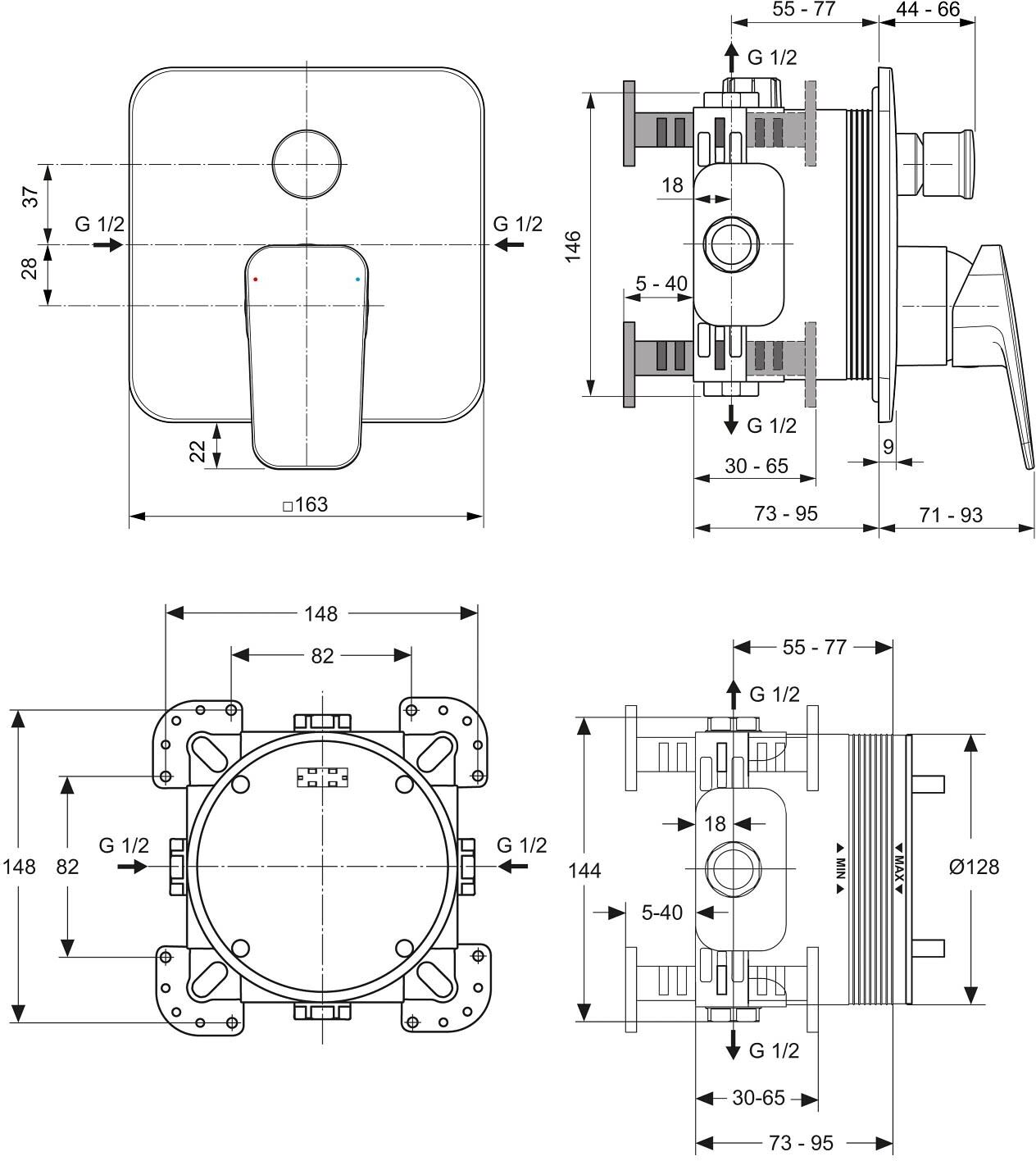 Ideal Standard Armaturen-Paket
