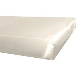 SPANNBETTTUCH Glanz Satin champagner 140/200 cm