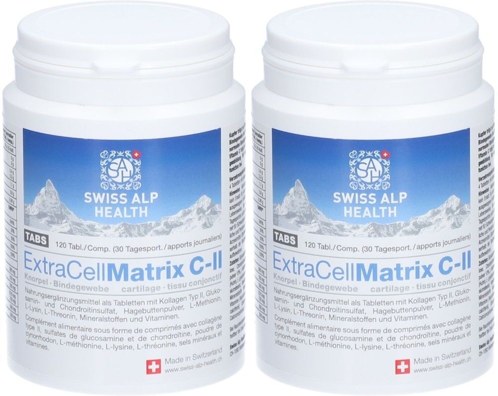 Swiss Alp Health Extra Cell Matrix C-Ii Tabs für Gelenke x2 2x120 St Compretten