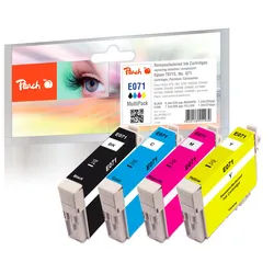 Peach Spar Pack Tintenpatronen kompatibel zu Epson T0715, C13T07154010