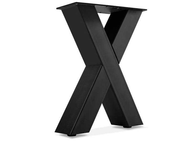 X-Bein für Bank, Material Stahl, schwarz
