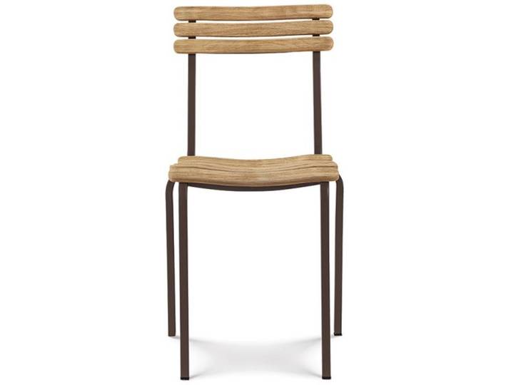 Stuhl Laren Ethimo Gestell Metall kaffeebraun, Designer Ethimo Design Studio, 45x85x50 cm