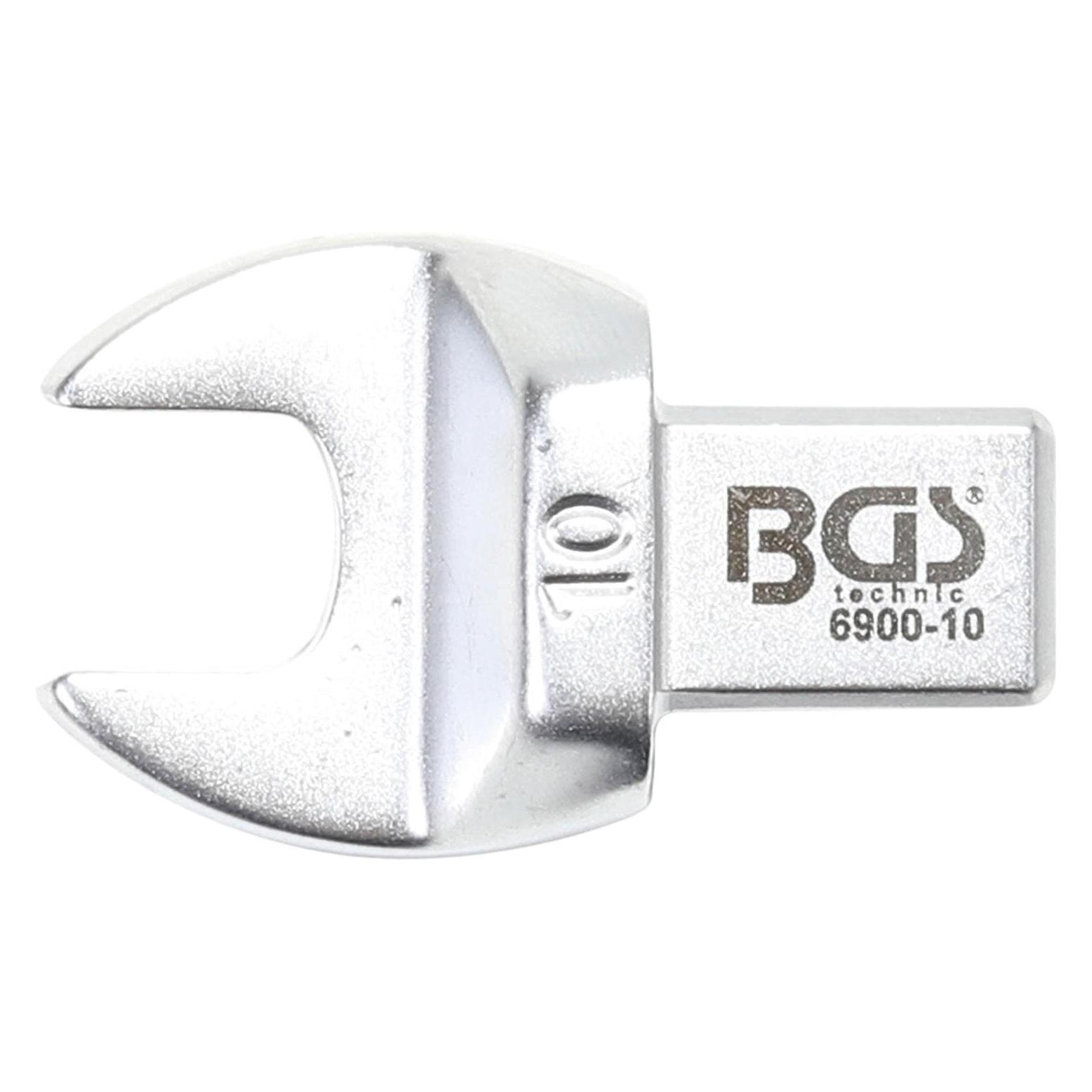 BGS Einsteck-Maulschlüssel 10 mm Aufnahme 9 x 12 mm (10 mm) (6900-10)