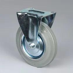 Transportrolle, 200 mm, grauer Gummi