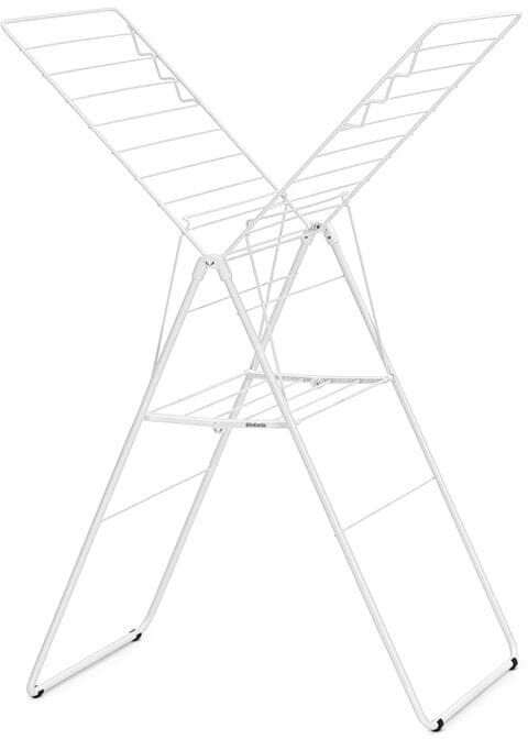 Wäscheständer BRABANTIA "20m HANGON", weiss (weiß), B:59,2cm H:98,4cm T:5cm, Stahl, Wäscheständer, Wäscheständer weiß Einheitsgröße