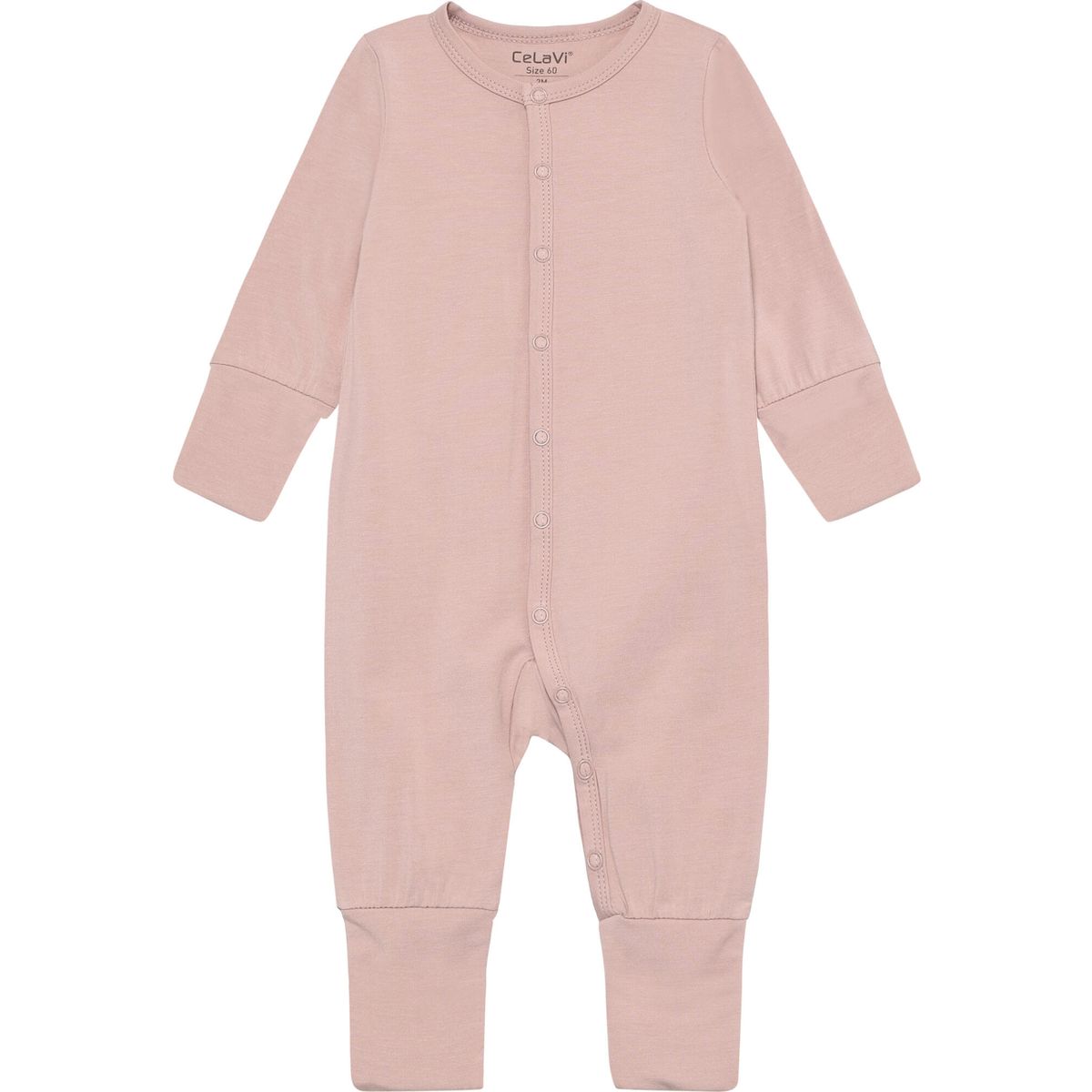 Celavi Jumpsuit LS - Solid shadow gray (6051) 80 330659-6051-80