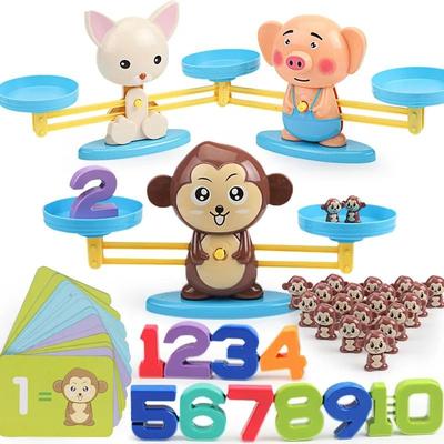 Uplift Picks Montessori Math Toy Monkey Balance Scale Number Learning Game dog