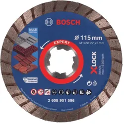 Bosch Professional Zubehör, Sägeblatt, Expert MultiMaterial X-LOCK Diamanttrennscheiben, 115 x 22,23 x 2,4 x 12 mm