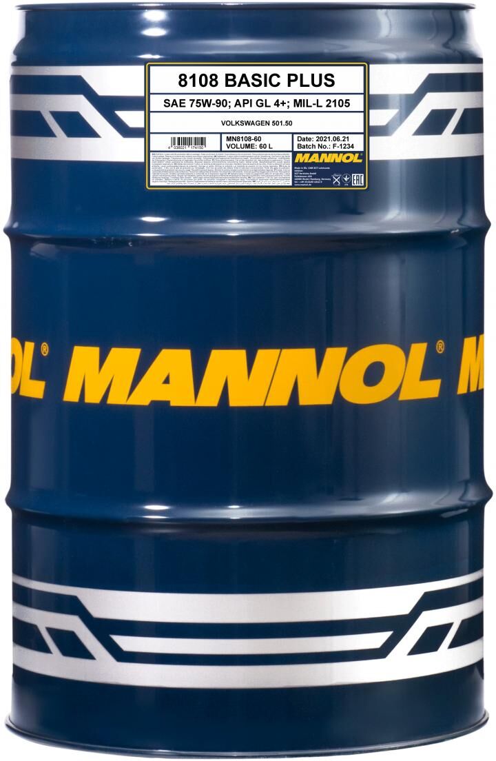 Sct - Mannol Getriebeöl Mannol Basic Plus 75w-90 Gl-4+ [60l] Mn810860 60l