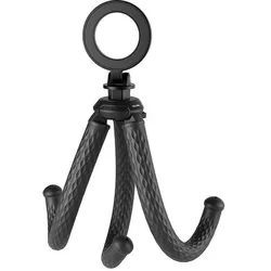 Telesin Flexibles magnetisches Smartphone Tripod Stativ (Kunststoff, Metall), Stativ, Schwarz