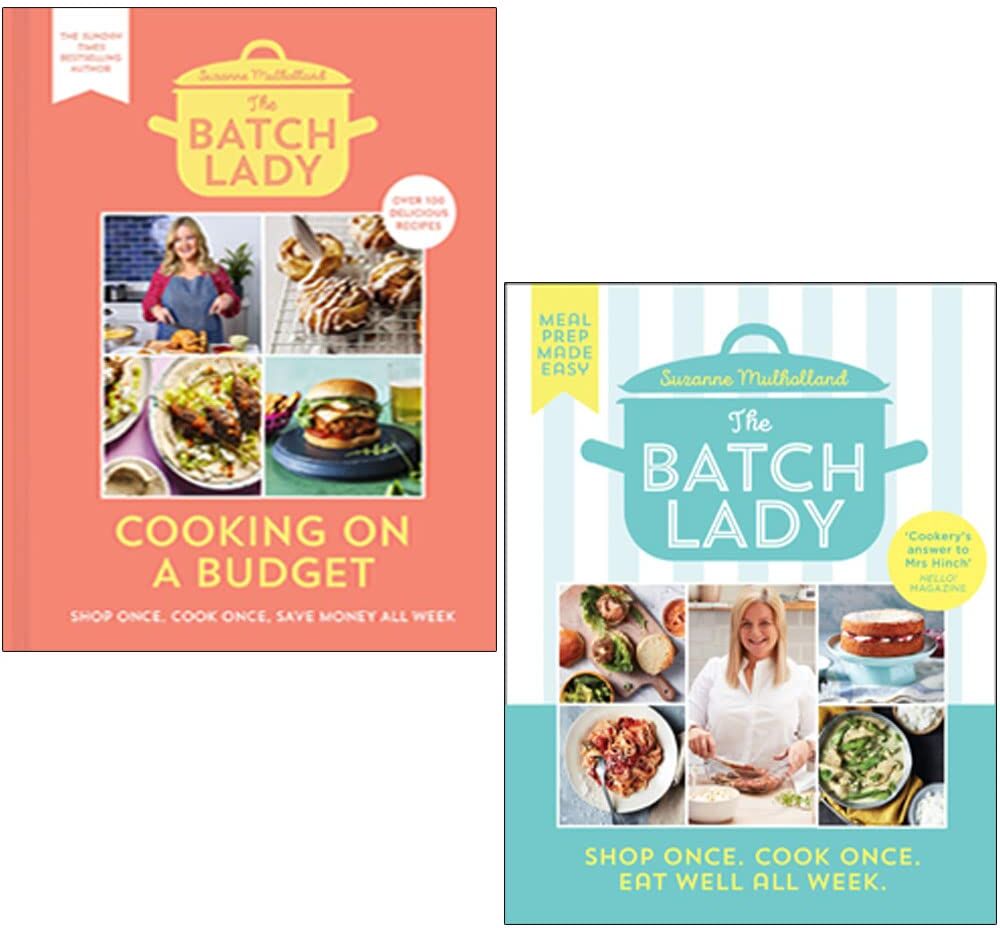 HARPERCOLLINS/HQ The Batch Lady & Cooking on a Budget 2 Book Set by Suzanne Mulholland – Easy Batch Cooking & Budget Meal Prep Recipes