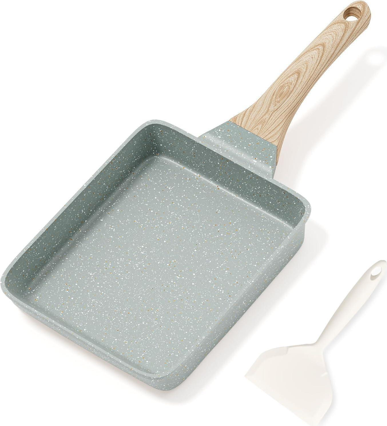 RIOVARM Tamagoyaki pan met antiaanbaklaag van graniet, geschikt voor inductie