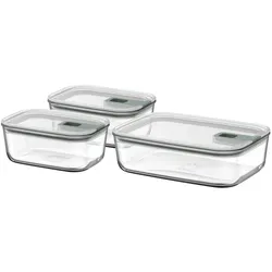 Mepal Vorratsdose Easyclip 3tlg. Glas Sage S (Small)