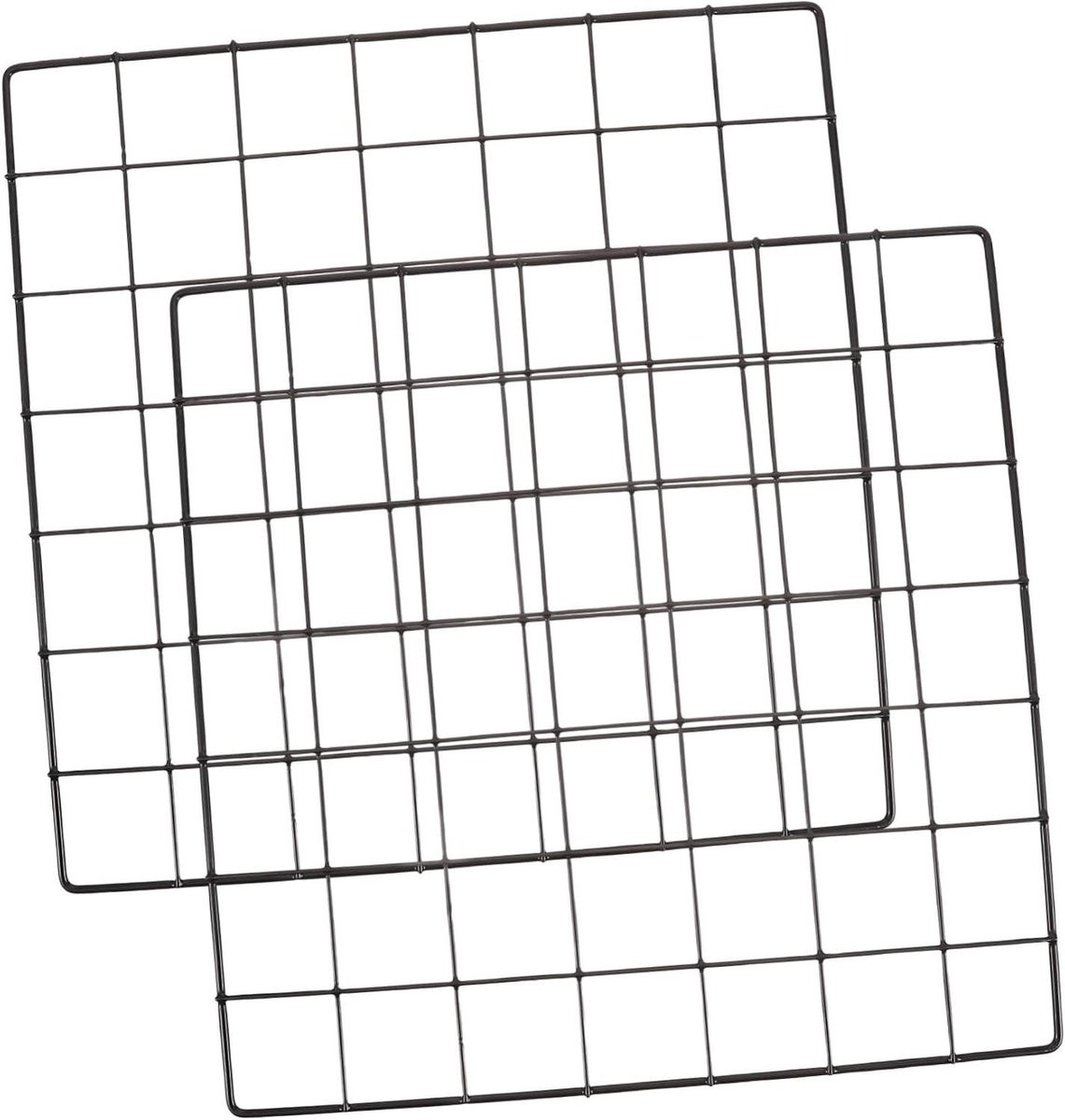 Muurgrid Foto Display Wandrooster Paneel Zwart - 35 x 35 cm