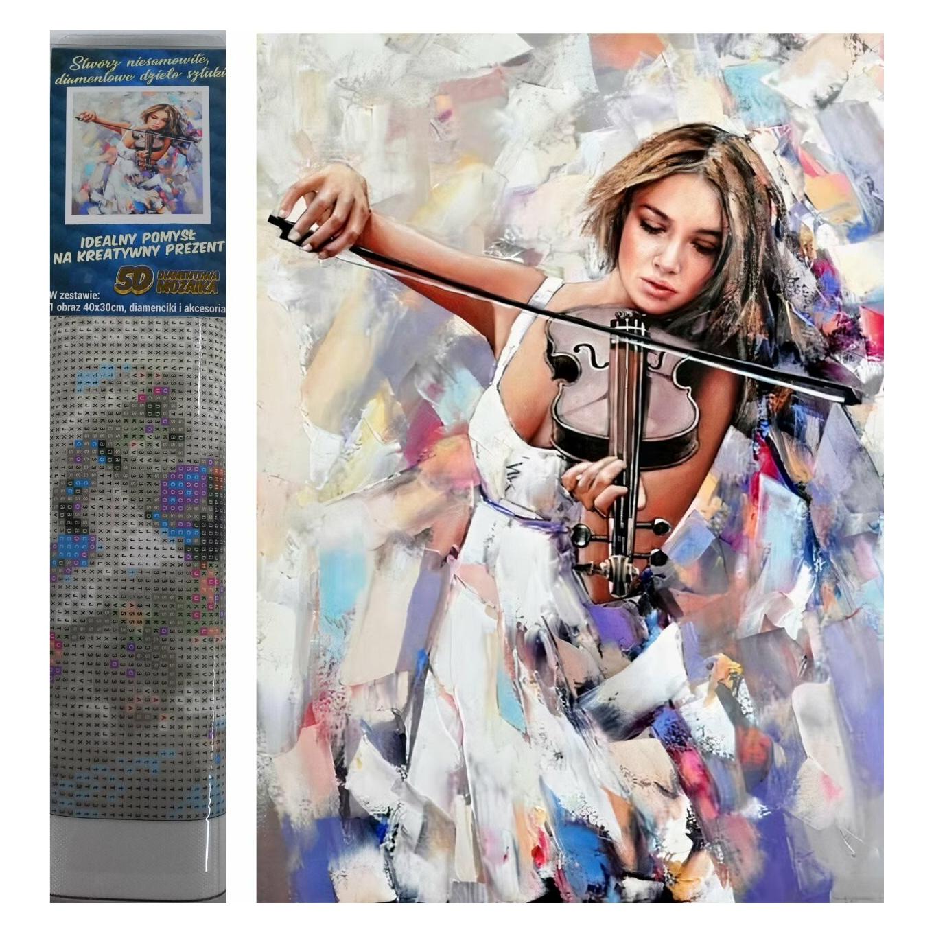 Norimpex Diamant-Gemälde Violinist 30x40cm (1007107)