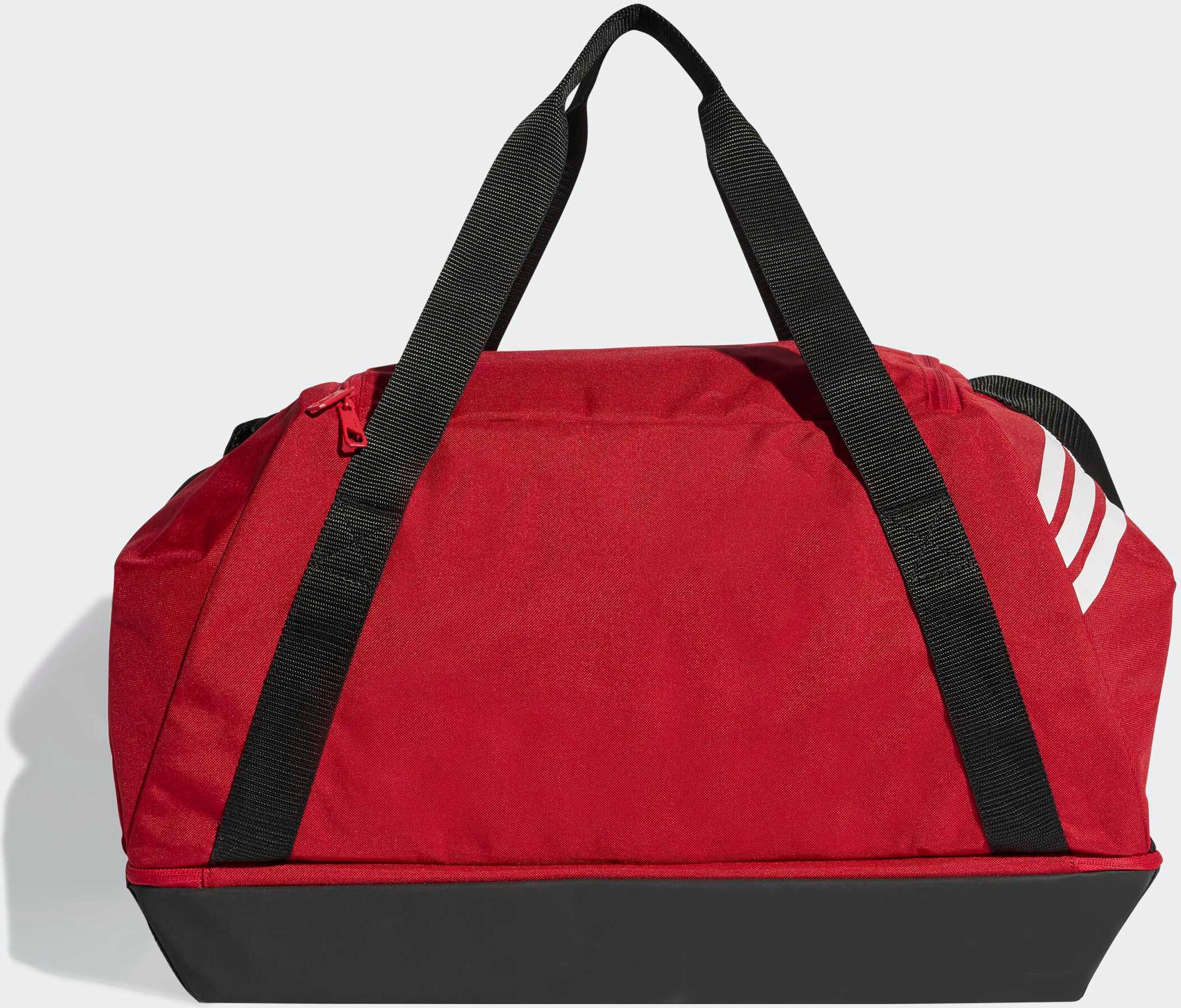 Sporttasche ADIDAS PERFORMANCE "TIRO MEDIUM DUFFELBAG MIT BODENFACH", team power rot 2, weiß, Obermaterial: 100% Polyester, Taschen Sporttasche team power rot 2, weiß Einheitsgröße