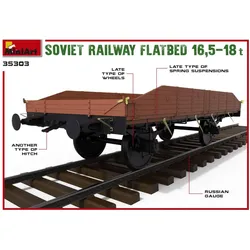Mini art Soviet Railway Flatbed 16,5-18 t