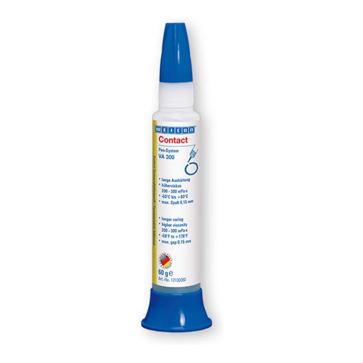 WEICON VA 300 Cyanacrylat-Klebstoff, Sekundenkleber für saugende und poröse Werkstoffe, 60 g (12100060)