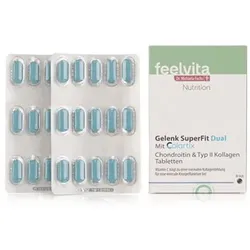 Dr. Michaela Fuchs feelvita Gelenk SuperFit Dual mit Colartix® 30 Tabletten, 42g