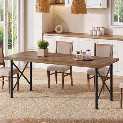Bluebell "Solid Wood Executive Desk, 63"" Industrial Home Office Computer Desk"