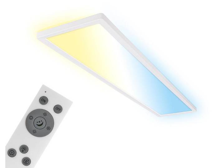 LED Deckenlampe 98cm LED Deckenleuchte LED Panel Flach Dimmbar Fernbedienung