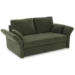 Schlafsofa Luca Stoff Grün Dunkelgrün 141 x 201 cm