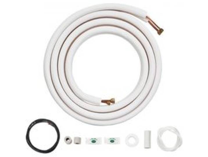 VEVOR 4876,8 mm Mini-Split-Leitungssatz, 6,4 und 9,5 mm Außendurchmesser, Kupferrohre und dreischichtige Isolierung, für Klimaanlagen oder Heizungspumpengeräte und HVAC mit umfangreichem Zubehör