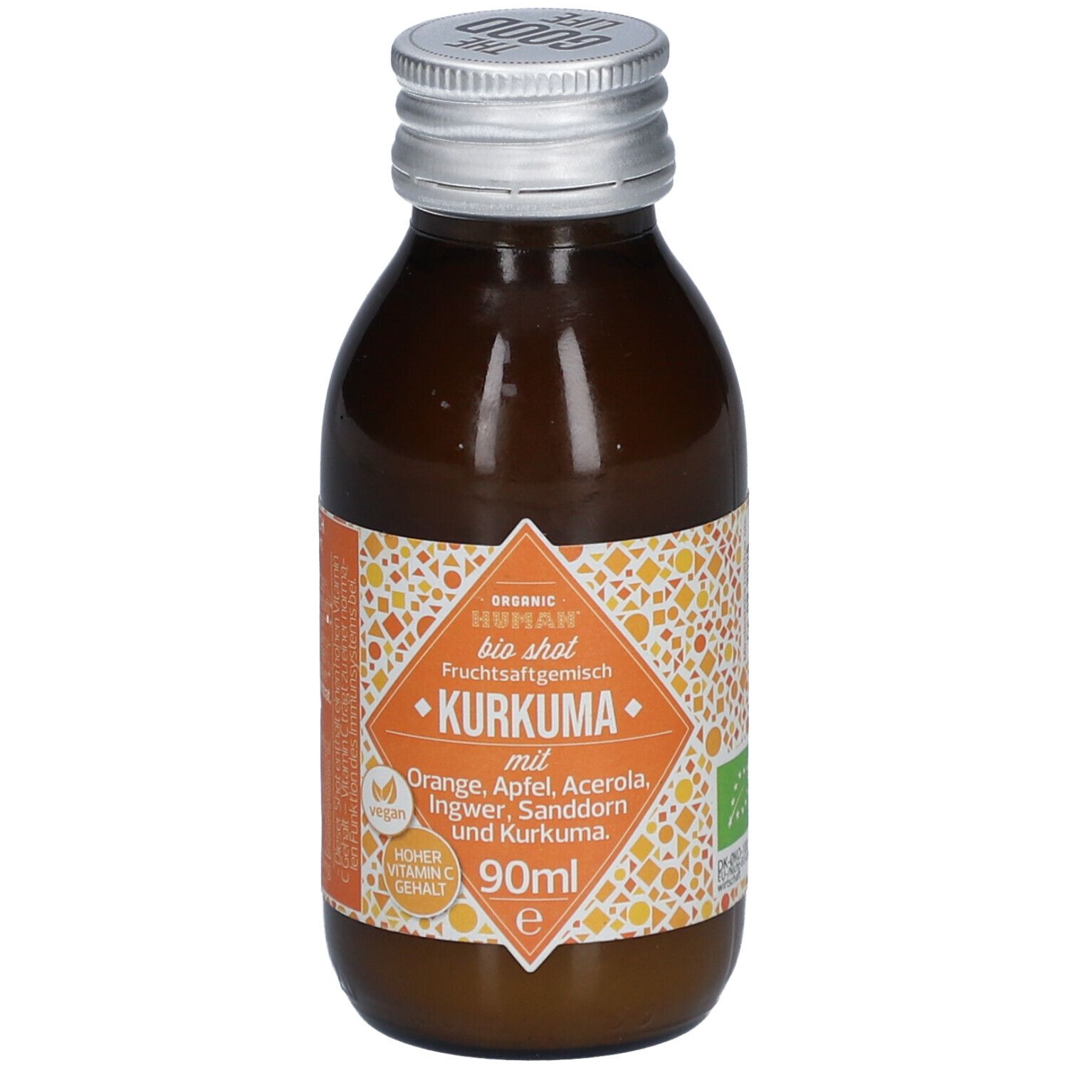 Organic Human Shot - Kurkuma, 90 ml Bio Flüssigkeit zum Einnehmen