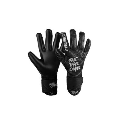 Torwarthandschuhe REUSCH "Pure Contact Infinity", Damen, Gr. 7.5, schwarz, 84% Elastodien, 10% Polyester, 6% Polyamid, mehrfarbig, Handschuhe, mit sehr gutem Grip