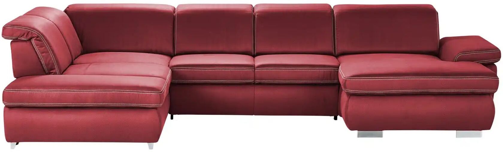 Lounge Collection Wohnlandschaft mit verschiedenen Funktionen Amanda ¦ rot ¦